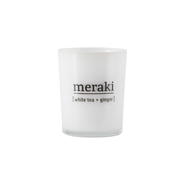 Meraki Duftkerze, White Tea + Ginger, 60 g