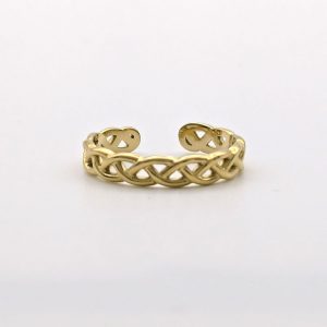 Ring 8 WAUW gold „verschlungen“