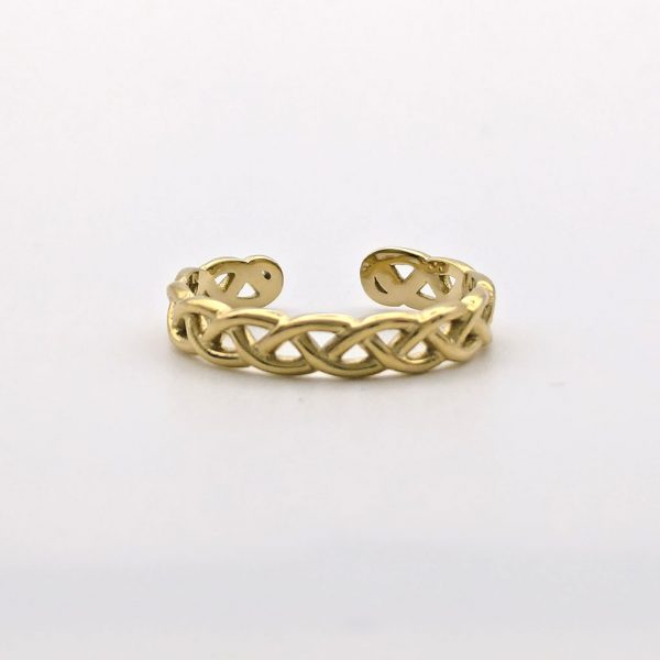 Ring 8 WAUW gold "verschlungen"