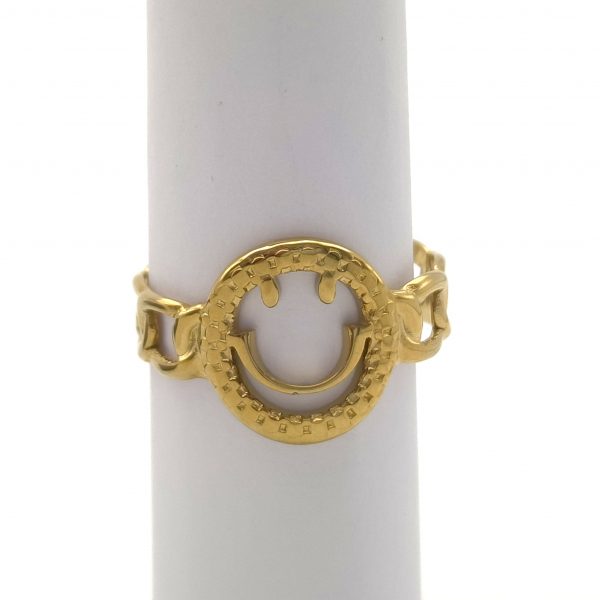 Ring 12 WAUW gold "Smiley"