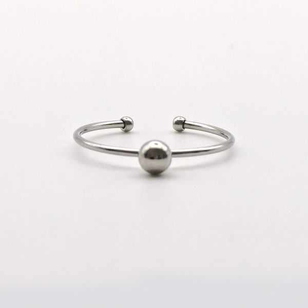 Ring 14 WAUW silber "Kugel"