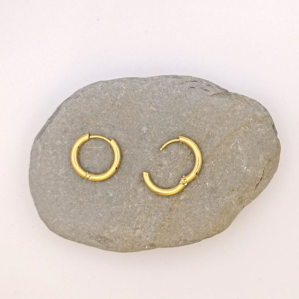 Ohrringe/Creolen 1 WAUW gold – Bild 2
