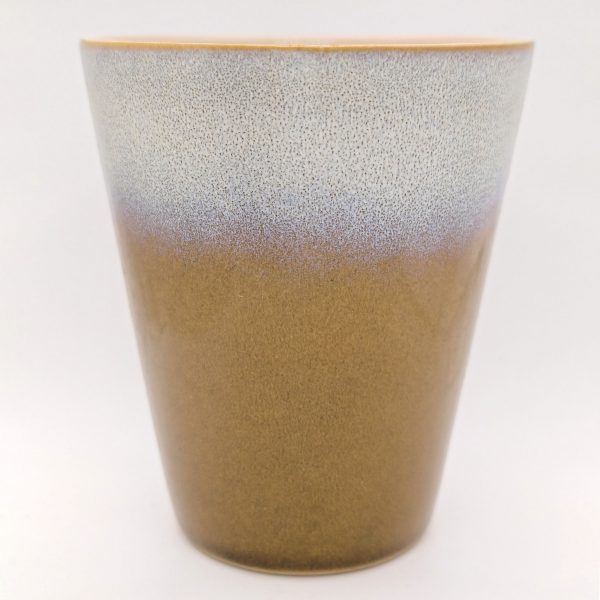 Keramikbecher groß Ocker, 320 ml