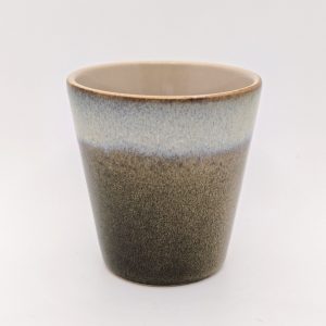 Keramikbecher beige-braun, klein, 100 ml