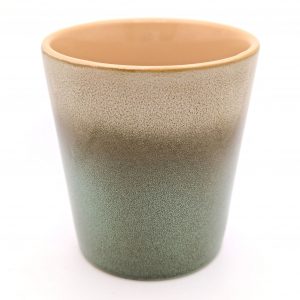 Keramikbecher grün-braun