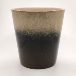 Keramikbecher braun-beige