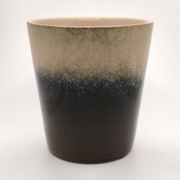 Keramikbecher braun-beige