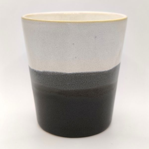 Keramikbecher beige-grau