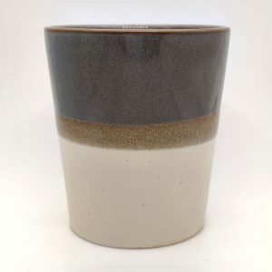 Keramikbecher lila-beige