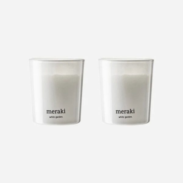 Meraki Duftkerze, White Garden