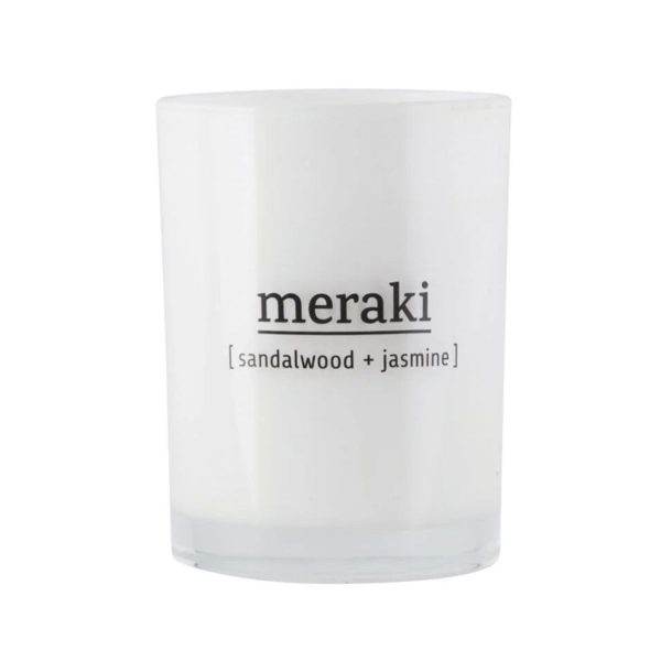 Meraki Duftkerze, sandalwood + jasmine, 220 g
