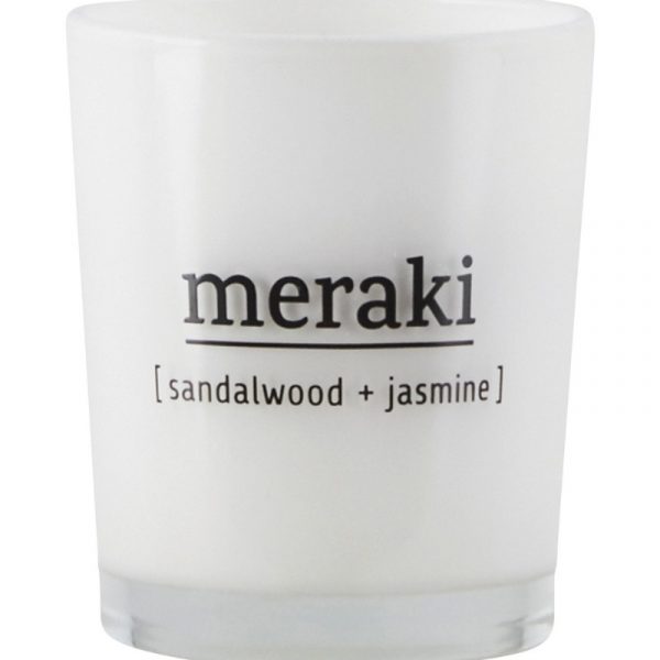 Meraki Duftkerze, sandalwood + jasmine, 220 g
