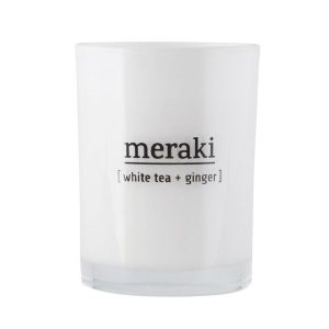 Meraki Duftkerze, white tea + ginger, 220 g