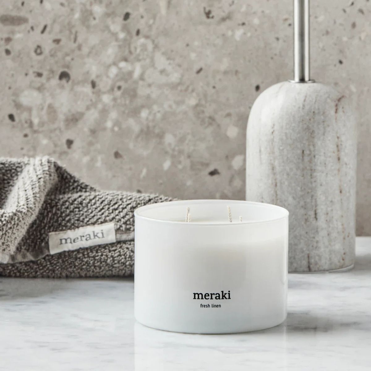 Meraki Duftkerze Fresh Linen – Bild 3