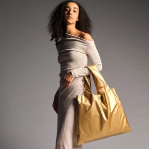 Loqi-Tasche metallic Gold