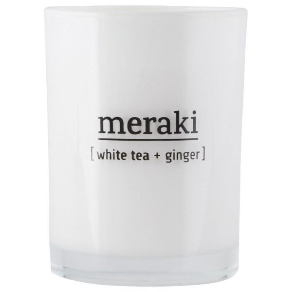 Meraki Duftkerze, white tea + ginger, 220 g