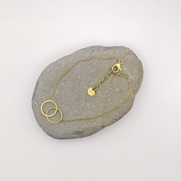 WAUW-Armband "Ringe" gold