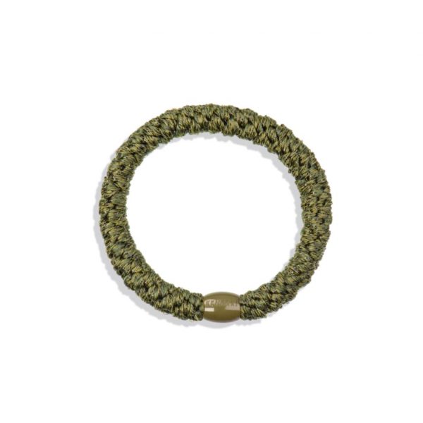 Kknekki-Haargummi bottle-green glitter