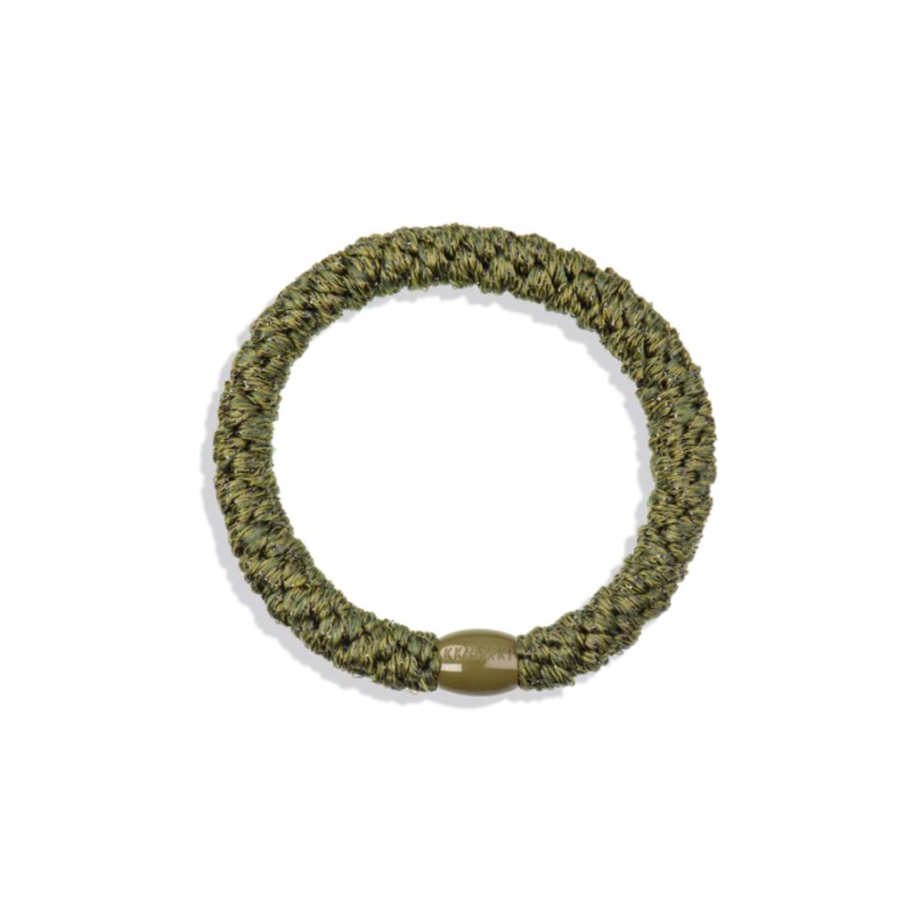 Kknekki-Haargummi bottle-green glitter