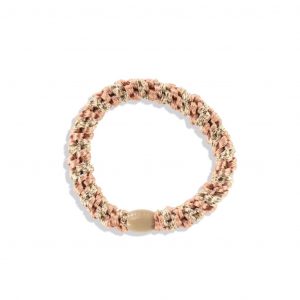 Kknekki-Haargummi peach coral-beige glitter