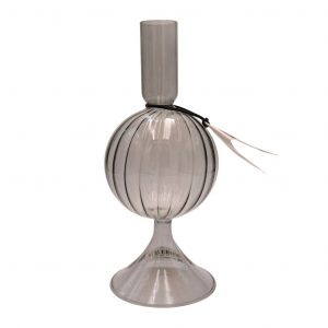 Trendiger Glaskerzenständer „smoke“, groß